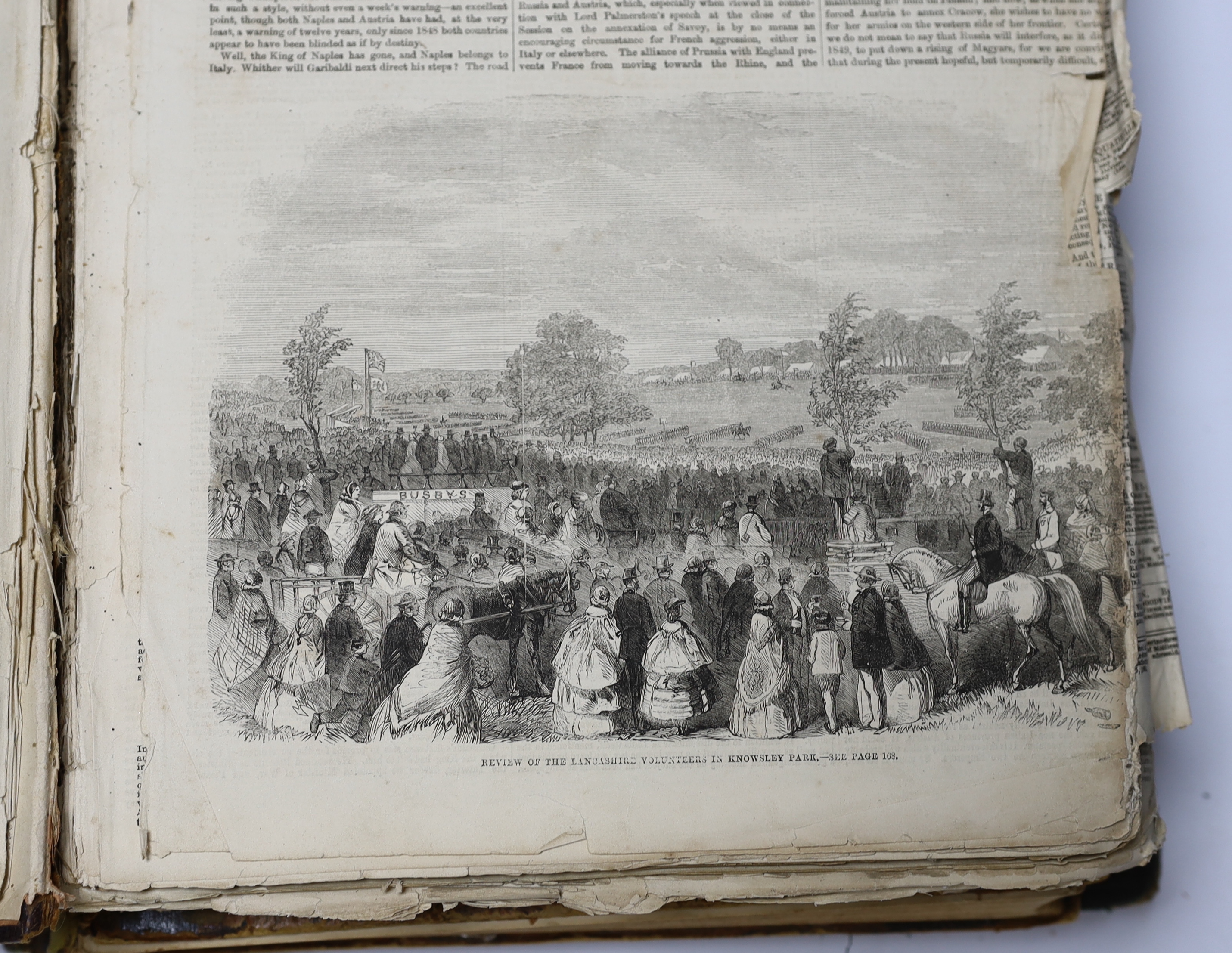Bound volumes: Illustrated Times 1860, Licensed Victuallers Gazette 1888, The Royal Gallery of Art Vol 3